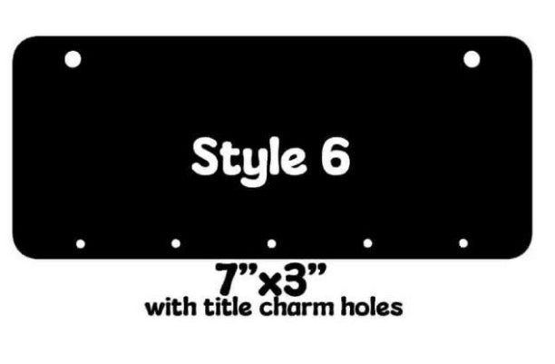 Acrylic Kennel Tags- Rectangular Style