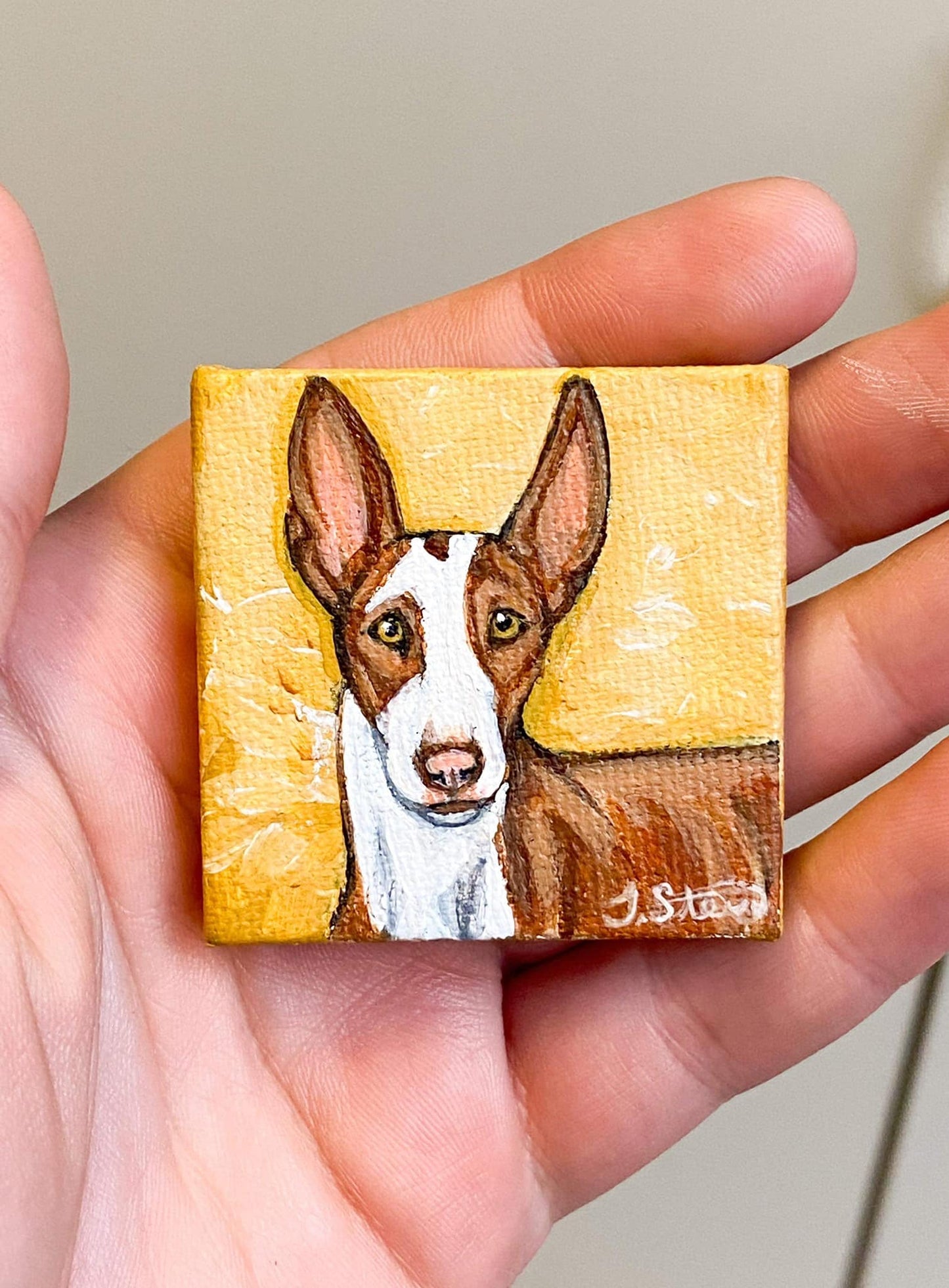 CUSTOM PAINTED Mini Pet Portraits