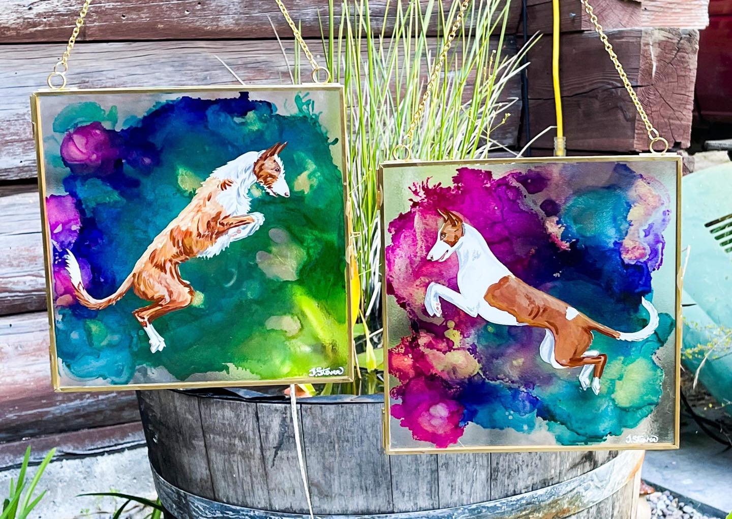 CUSTOM Glass Painting- Large Sizes