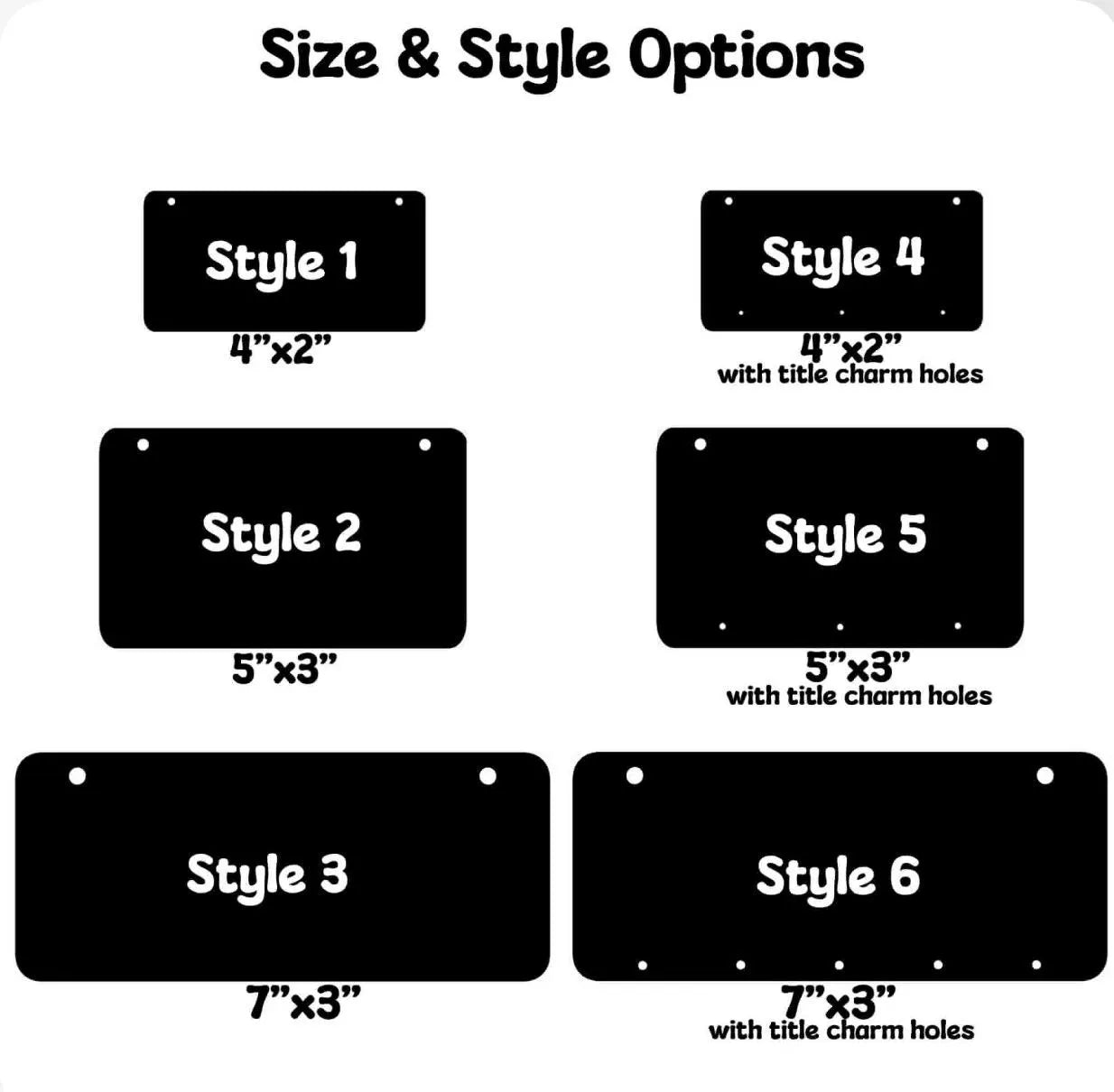 Acrylic Kennel Tags- Rectangular Style