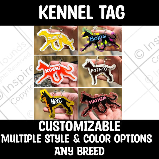 Silhouette Kennel Tags- Breed Silhouette