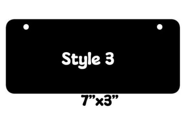 Acrylic Kennel Tags- Rectangular Style
