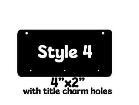 Acrylic Kennel Tags- Rectangular Style