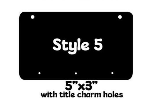 Acrylic Kennel Tags- Rectangular Style