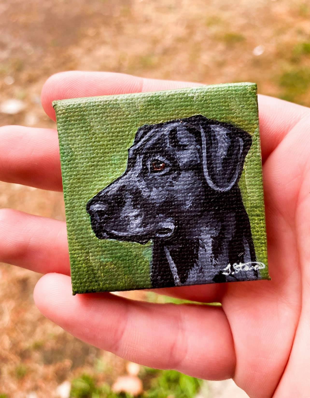 CUSTOM PAINTED Mini Pet Portraits