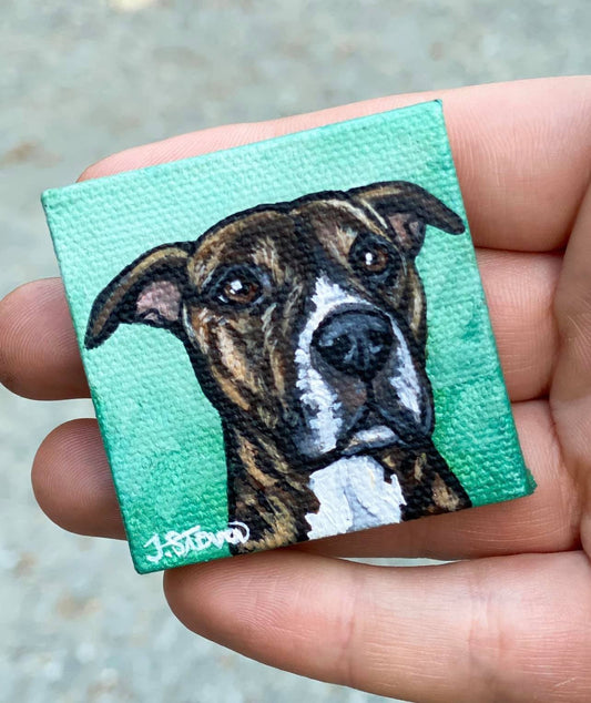 CUSTOM PAINTED Mini Pet Portraits