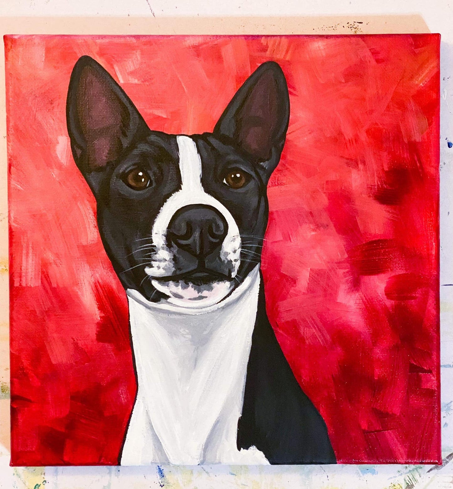 CUSTOM PAINTED Pet Portrait- Large Sizes